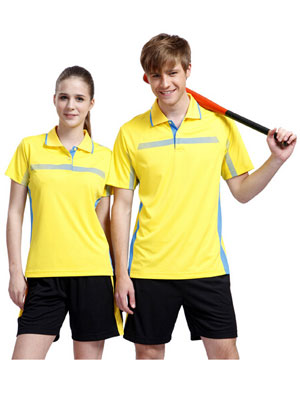 Adult Golf ball Garments sets with polo shirt and shorts